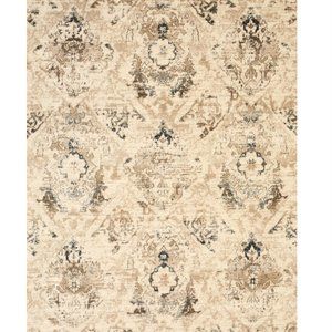 Ivory Machine-made Polypropylene Transitional Distressed Bohemian Isabella Rug,